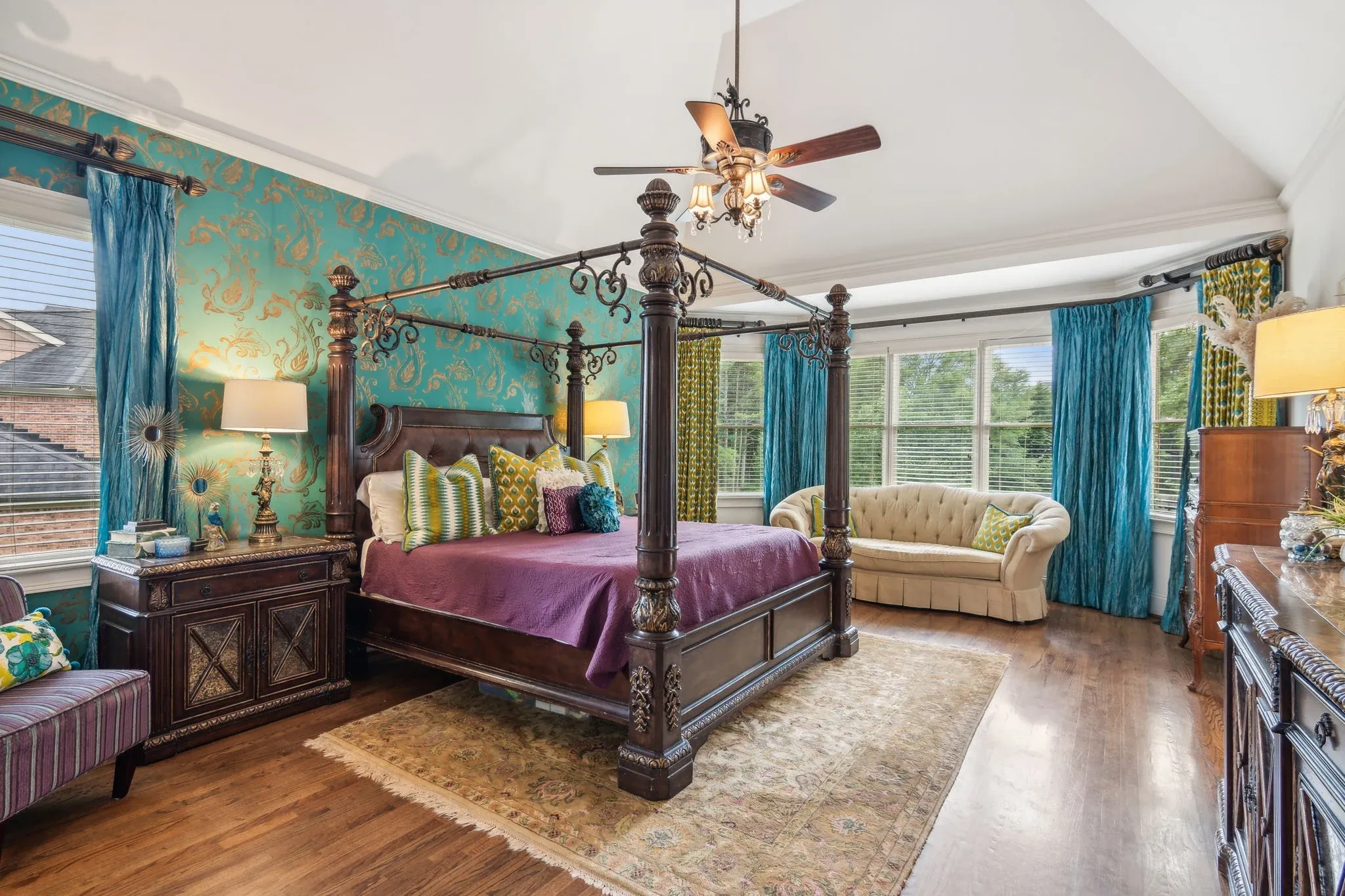 Patterned Bedroom Retreat